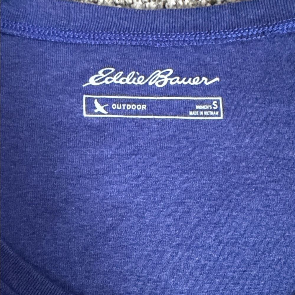 Eddie Bauer Outdoor 3/4 Sleeve 100% Cotton Scoop neck Tee, Small, Like New - Picture 6 of 7